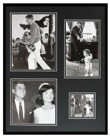 President John F Kennedy JFK w/ Jackie O & Family Framed 16x20 Photo Collage