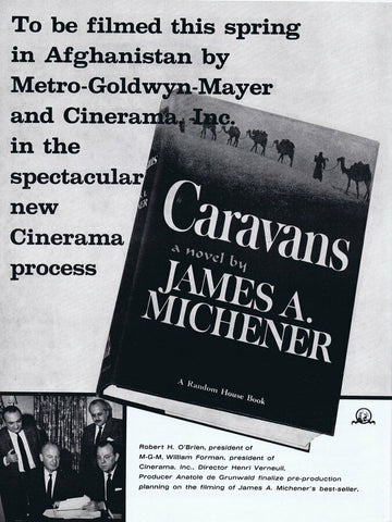 1965 Caravans James Michener ORIGINAL Vintage 9x12 Industry Ad  