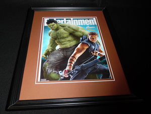 Avengers Framed 11x14 ORIGINAL 2012 Entertainment Weekly Cover Hulk Hawkeye