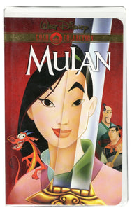 Disney Mulan VINTAGE VHS Cassette in Clamshell Case