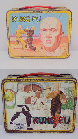 ORIGINAL Vintage 1974 Kung Fu Metal Lunch Box  