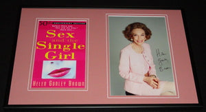 Helen Gurley Brown Signed Framed 12x18 Photo Set Sex & The Single Girl