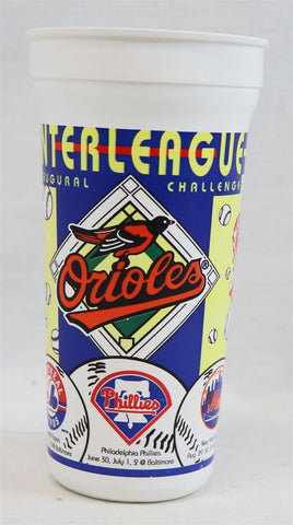 VINTAGE 1997 Baltimore Orioles Interleague Challenge Large Plastic Cup