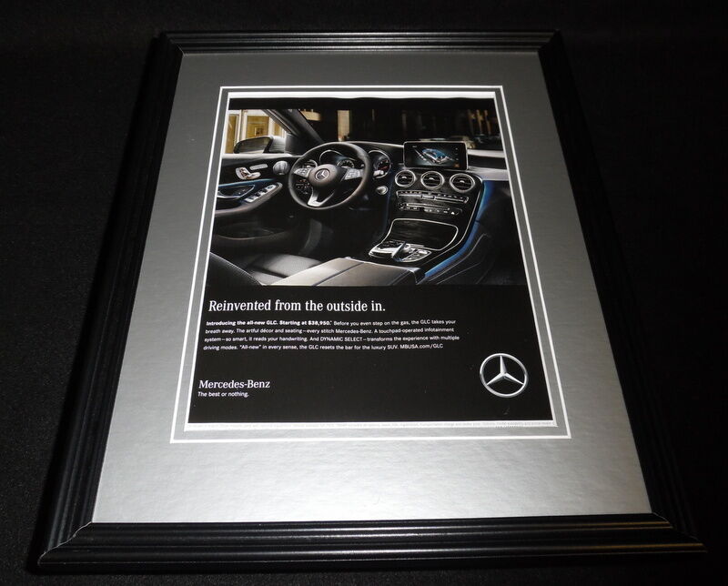 2015 Mercedes Benz GLC Framed 11x14 ORIGINAL Advertisement