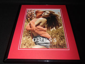 Hailey Baldwin 2016 Guess Apparel 11x14 Framed ORIGINAL Advertisement 