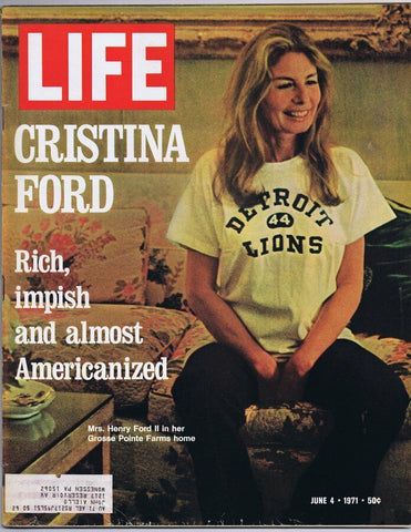 ORIGINAL Vintage Life Magazine June 4 1971 Cristina Ford