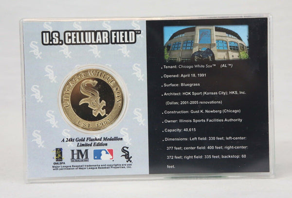 Chicago White Sox US Cellular Field Highland Mint MLB 24K Gold Overlay Coin