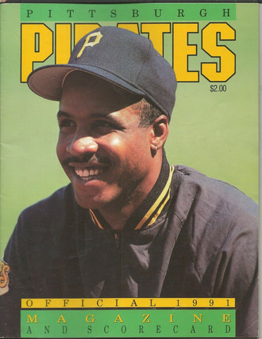 ORIGINAL Vintage 1991 Pirates vs Cardinals Magazine Program (Scored) Barry Bonds