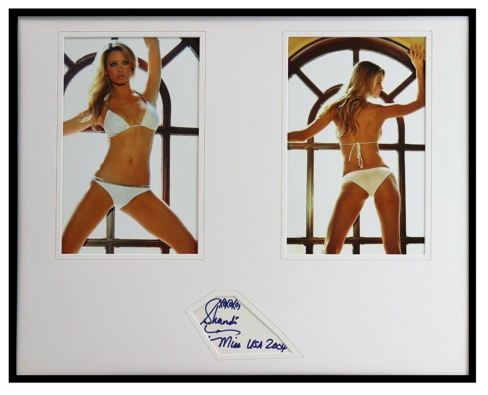 Shandi Finnessey Signed Framed 16x20 Bikini Photo Set AW Lingo Miss USA