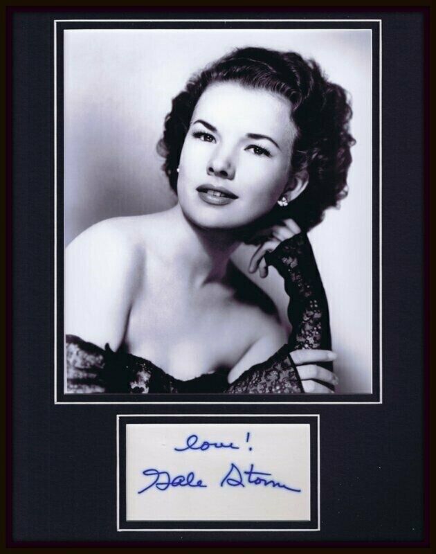 Gale Storm Signed Framed 11x14 Photo Display 