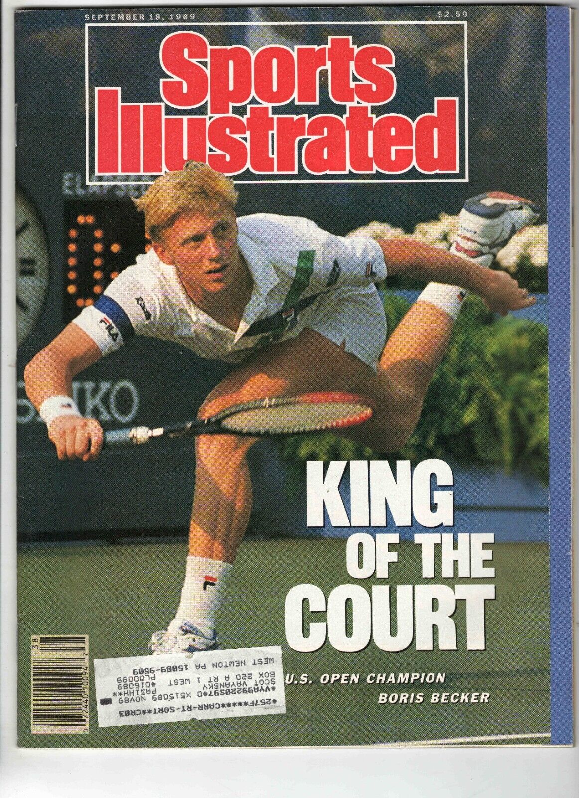 Sep 18 1989 Sports Illustrated Magazine Boris Becker