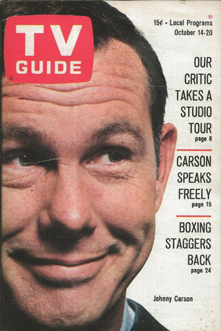 ORIGINAL Vintage Oct 14 1967 TV Guide Johnny Carson