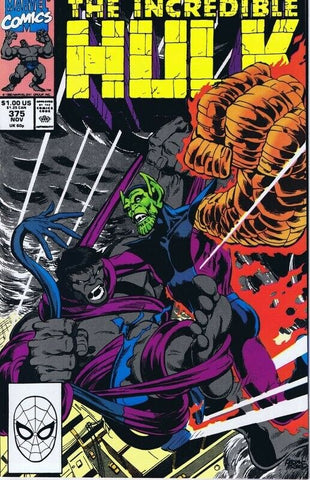 Incredible Hulk #375 ORIGINAL Vintage 1990 Marvel Comics 