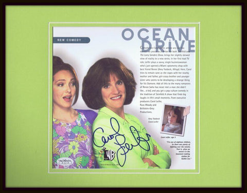 Carol Leifer Signed Framed 11x14 Ocean Drive NBC Promo Photo Display JSA