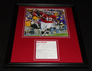 2008 Alabama vs LSU Rashad Johnson Framed 11x14 Photo Display