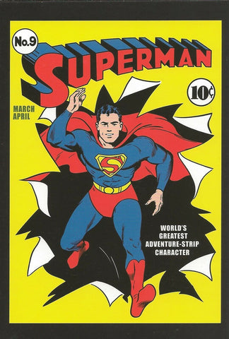 Superman #9 (1941) 4x5" Cover Postcard 2010 DC Comics 