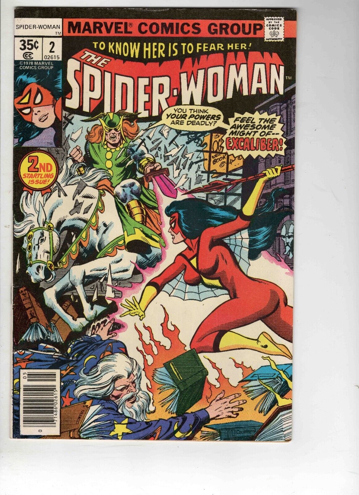 Spider Woman #2 1978 Marvel Comics 1st Morgan Le Fay