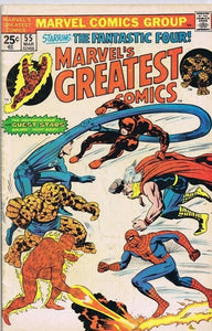 Marvel's Greatest Comics #55 VINTAGE 1975 Marvel Fantastic Four Spiderman