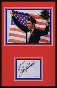 Evan Lysacek Signed Framed 11x17 Photo Display JSA 