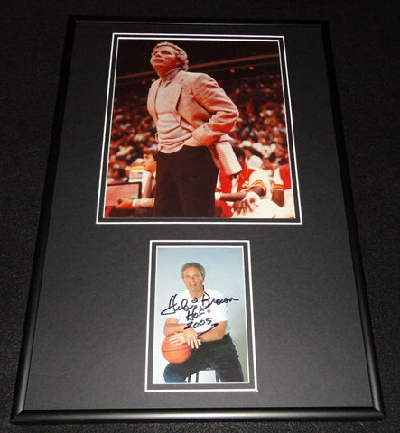 Hubie Brown Signed Framed 12x18 Photo Display Knicks