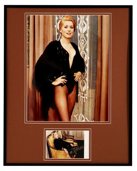 Catherine Deneuve Signed Framed 16x20 Photo Set 