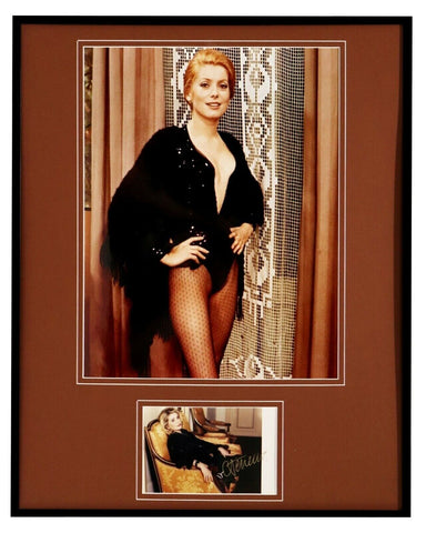 Catherine Deneuve Signed Framed 16x20 Photo Set 