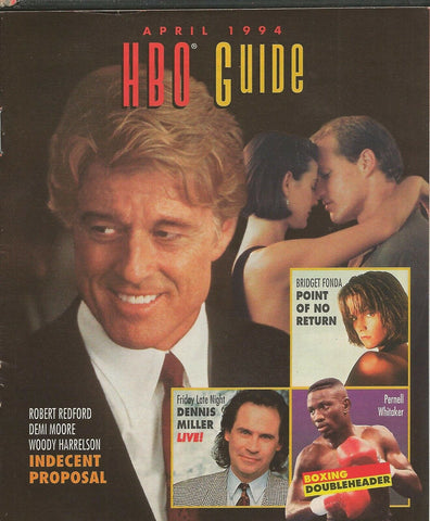 ORIGINAL Vintage Apr 1994 HBO Guide Magazine Indecent Proposal Demi Moore