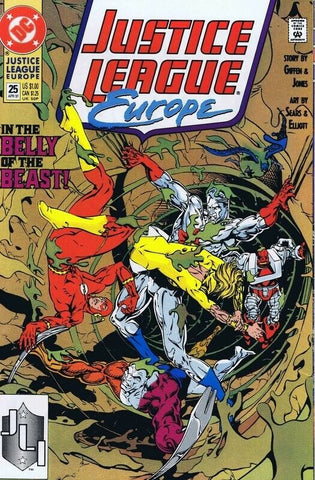 Justice League Europe #25 ORIGINAL Vintage 1991 DC Comics 