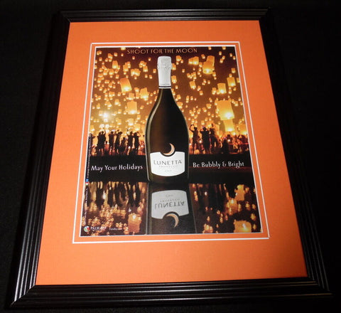 2016 Lunetta Wine Framed 11x14 ORIGINAL Advertisement