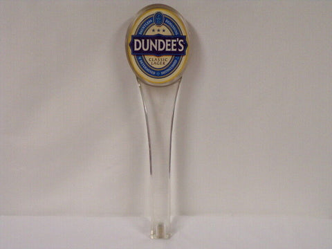 ORIGINAL Vintage Dundee's Classic Lager Beer Keg Tap Handle