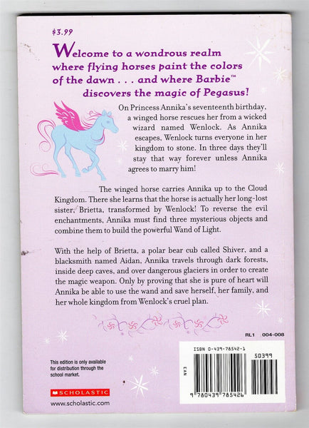 VINTAGE 2005 Barbie Magic of Pegasus Paperback Book 1st Print Scholastic