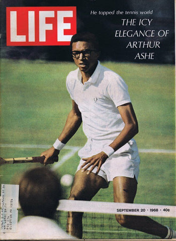 ORIGINAL Vintage Life Magazine September 20 1968 Arthur Ashe