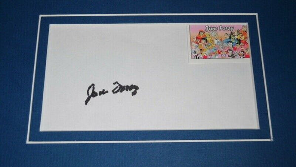 June Foray Signed Framed 11x14 Photo Display Jokey Smurf The Smurfs