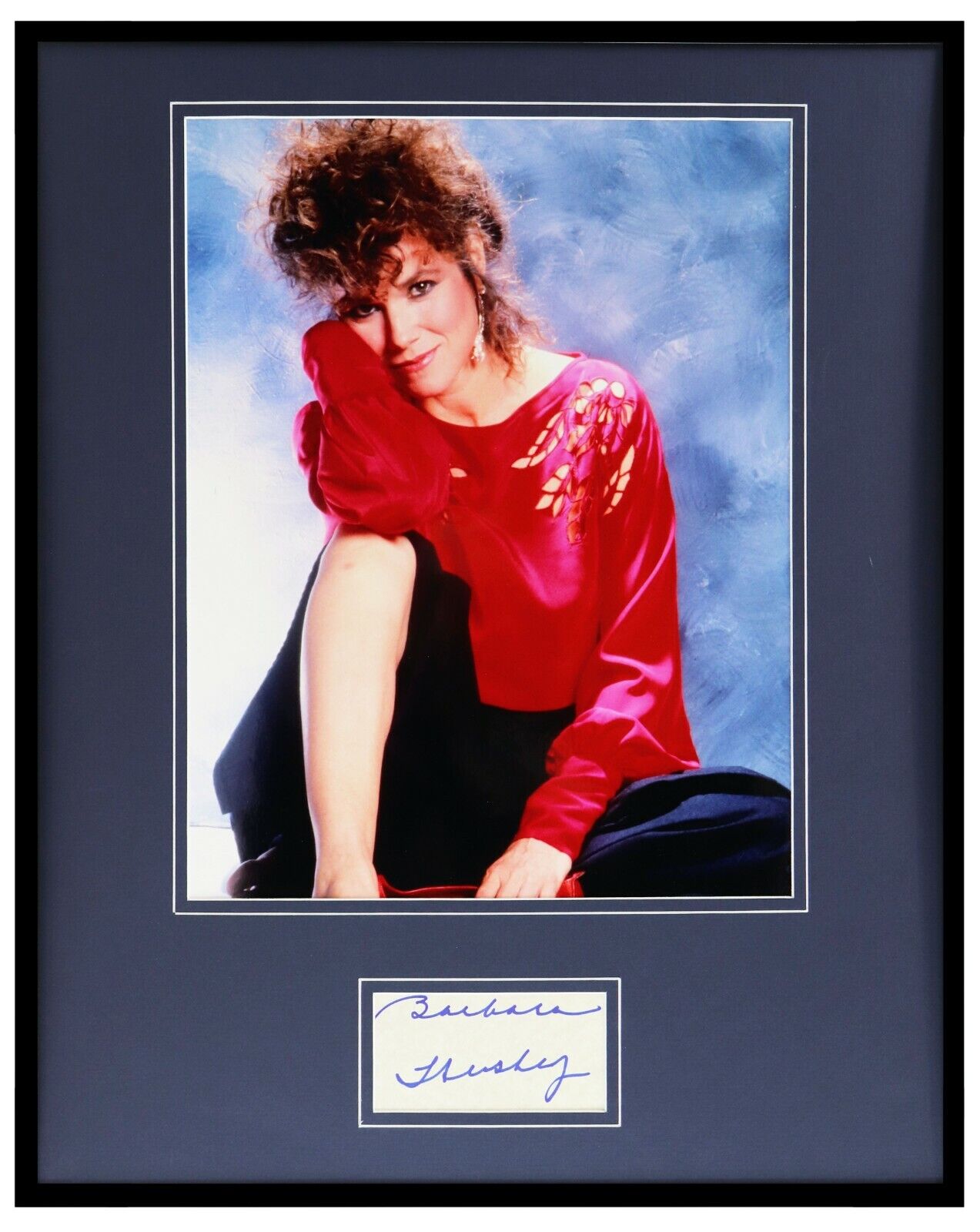 Barbara Hershey Signed Framed 16x20 Photo Display Hoosiers