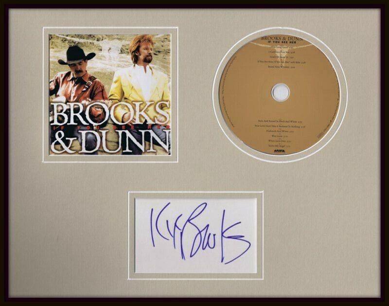 Kix Brooks Signed Framed 11x14 Brooks & Dunn CD Display