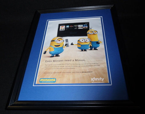 2015 Minions XFinity Framed 11x14 ORIGINAL Advertisement B