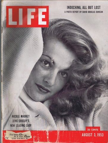 ORIGINAL Vintage Life Magazine August 3 1953 Nicole Maurey