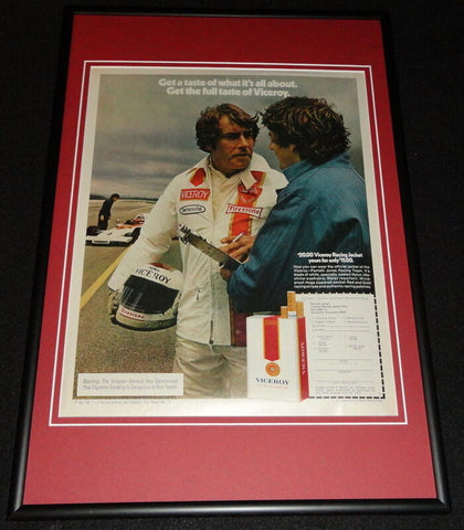 1972 Viceroy Cigarettes Framed 12x18 ORIGINAL Advertisement