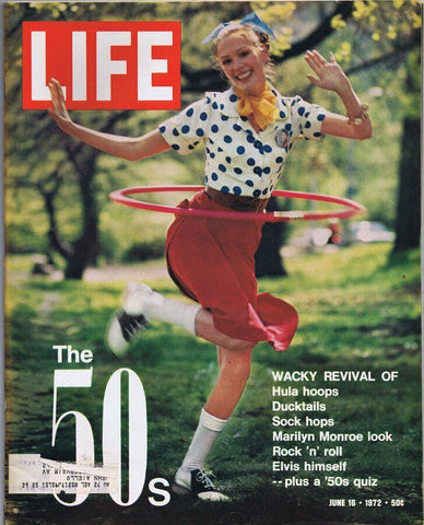 ORIGINAL Vintage Life Magazine June 16 1972 The '50s