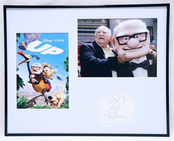 Ed Asner UP Signed Framed 16x20 Photo Set 