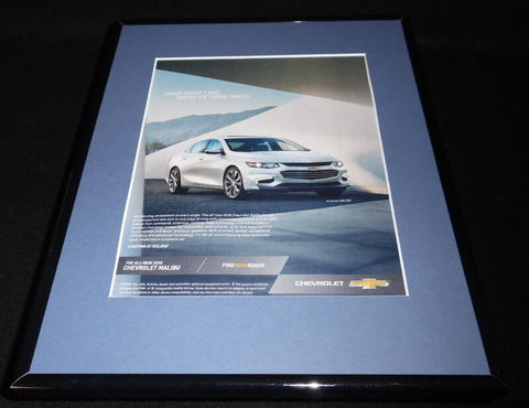 2016 Chevrolet Malibu Framed 11x14 ORIGINAL Advertisement F