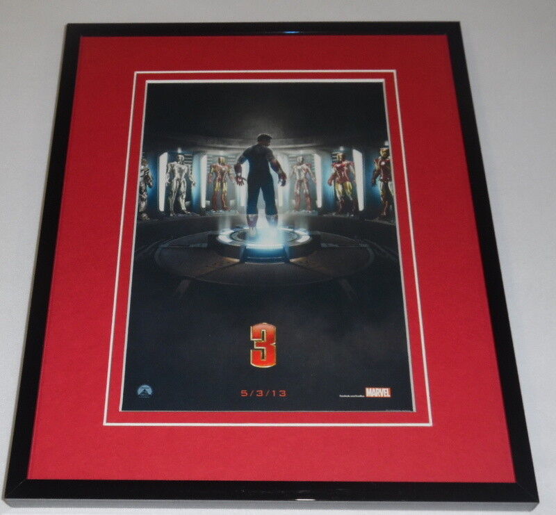 Iron Man 3 Framed 8x10 Repro Poster Display Robert Downey Jr