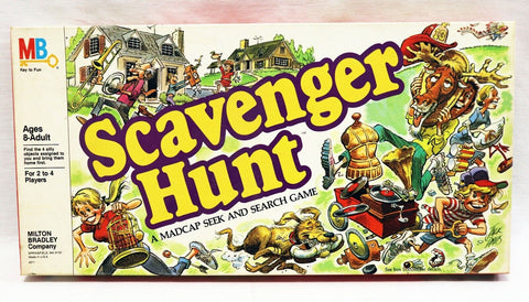 ORIGINAL Vintage 1983 Milton Bradley Scavenger Hunt Board Game Complete