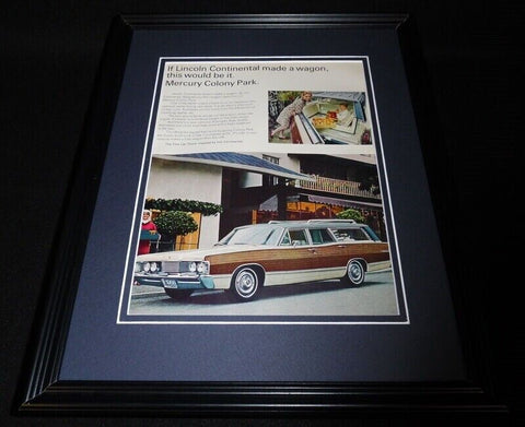 1967 Lincoln Mercury Colony Park 11x14 Framed ORIGINAL Vintage Advertisement