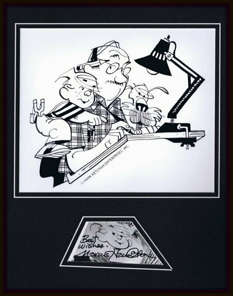 Marcus Hamilton Signed Framed 11x14 Photo Display JSA Dennis the Menace