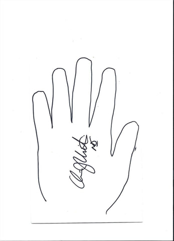 Chris Christie Signed 5x8" Outline of His Hand New Jersey Governor