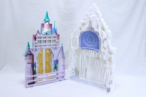 VINTAGE 2013 Disney Frozen Elsa Ice Palace Castle Playset HUGE! 