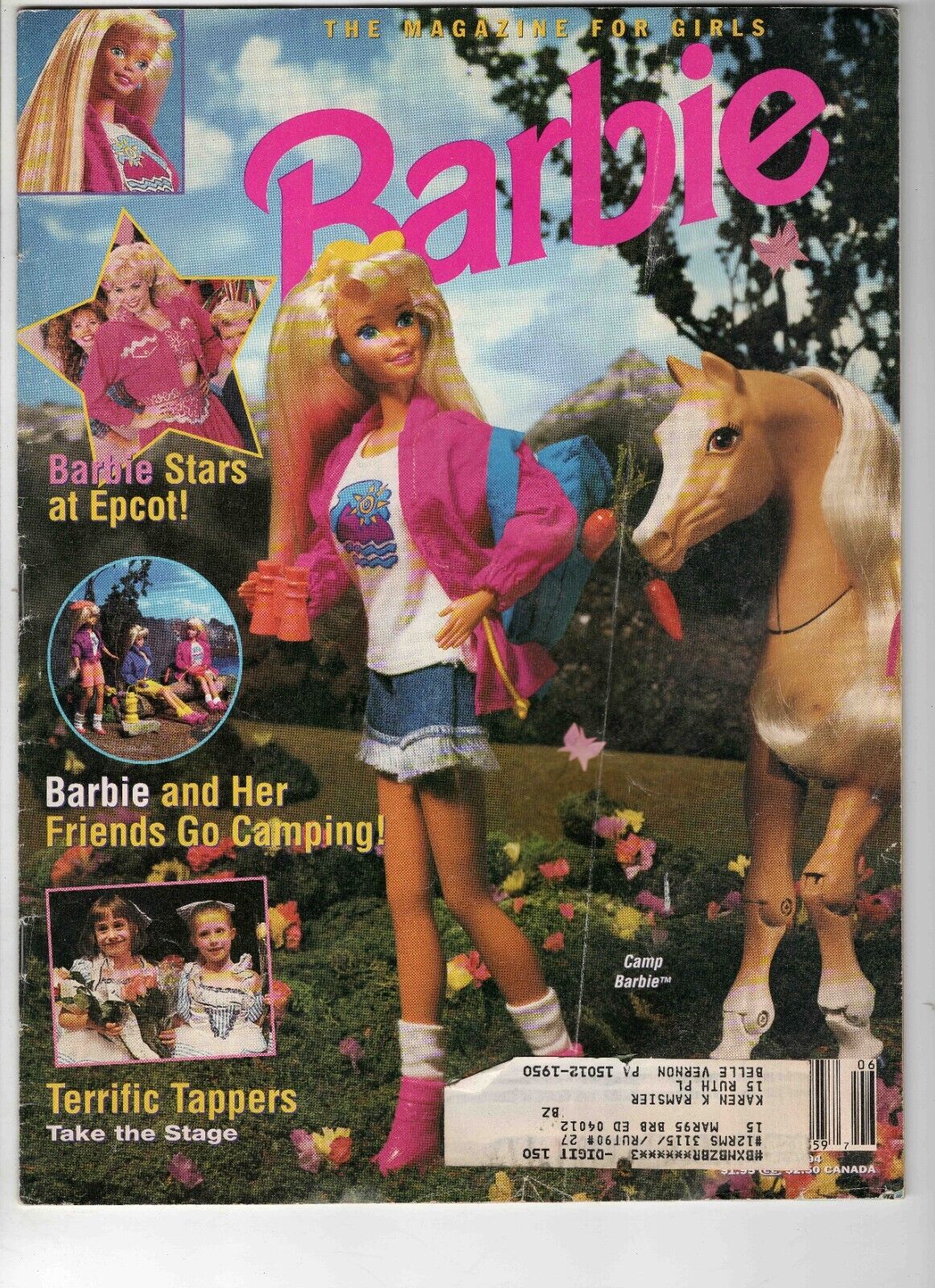 VINTAGE 1990s Camp Barbie Magazine