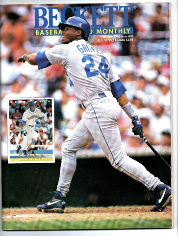 Feb 1993 Beckett Baseball Magazine #95 Ken Griffey Jr Mariners