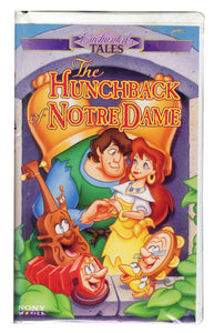 Sony Hunchback of Notre Dame VINTAGE VHS Cassette in Clamshell Case